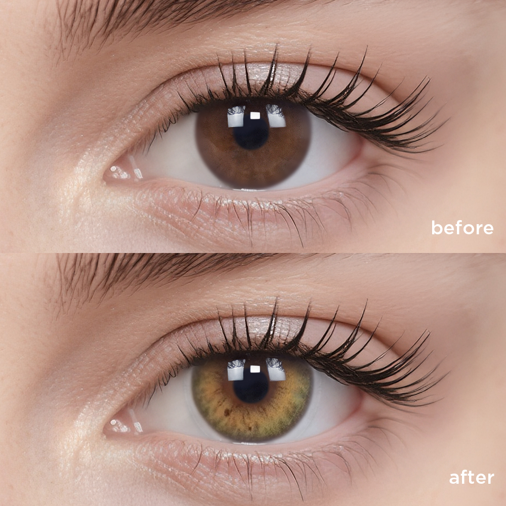 Amber Green green color contacts
