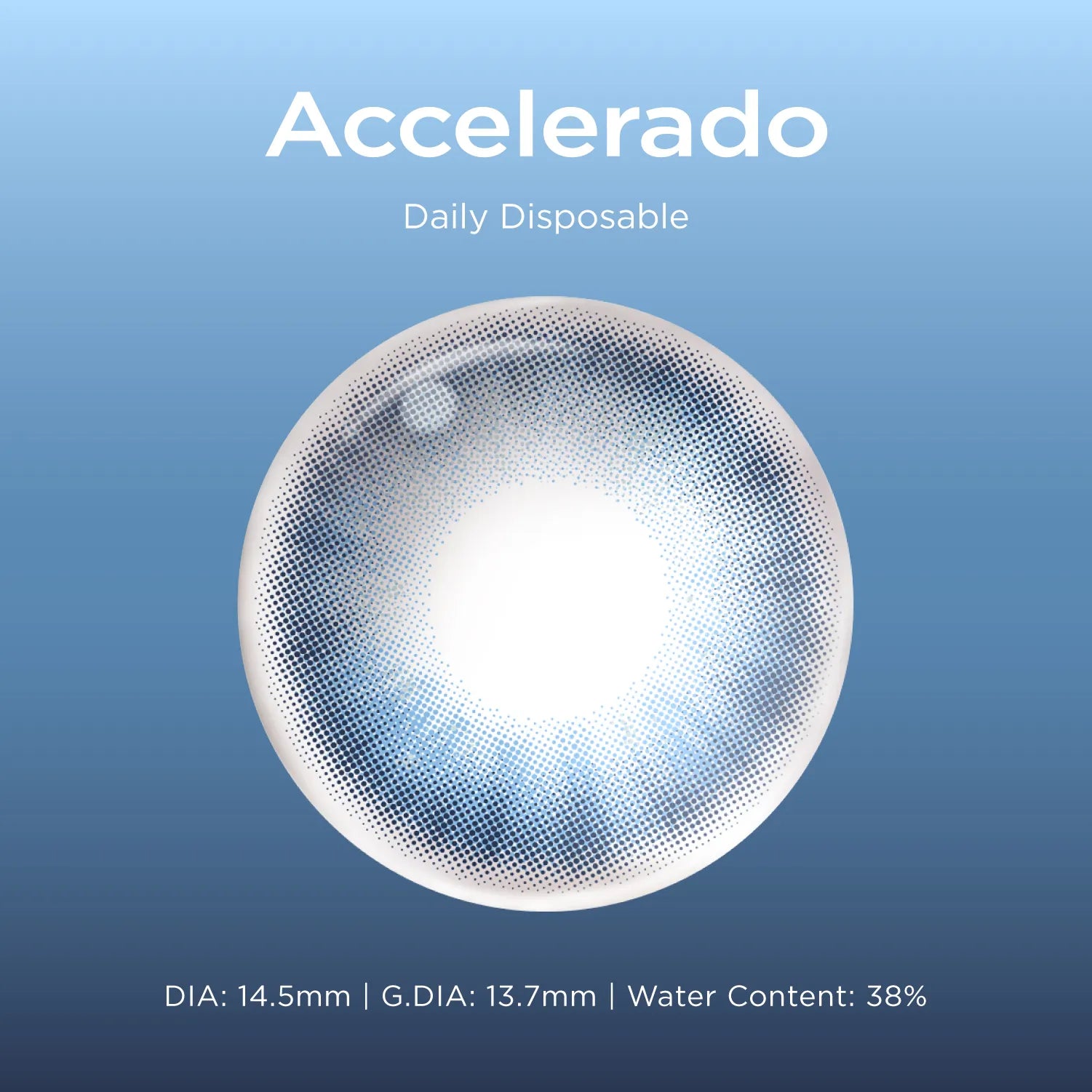 Accelerado blue color contacts