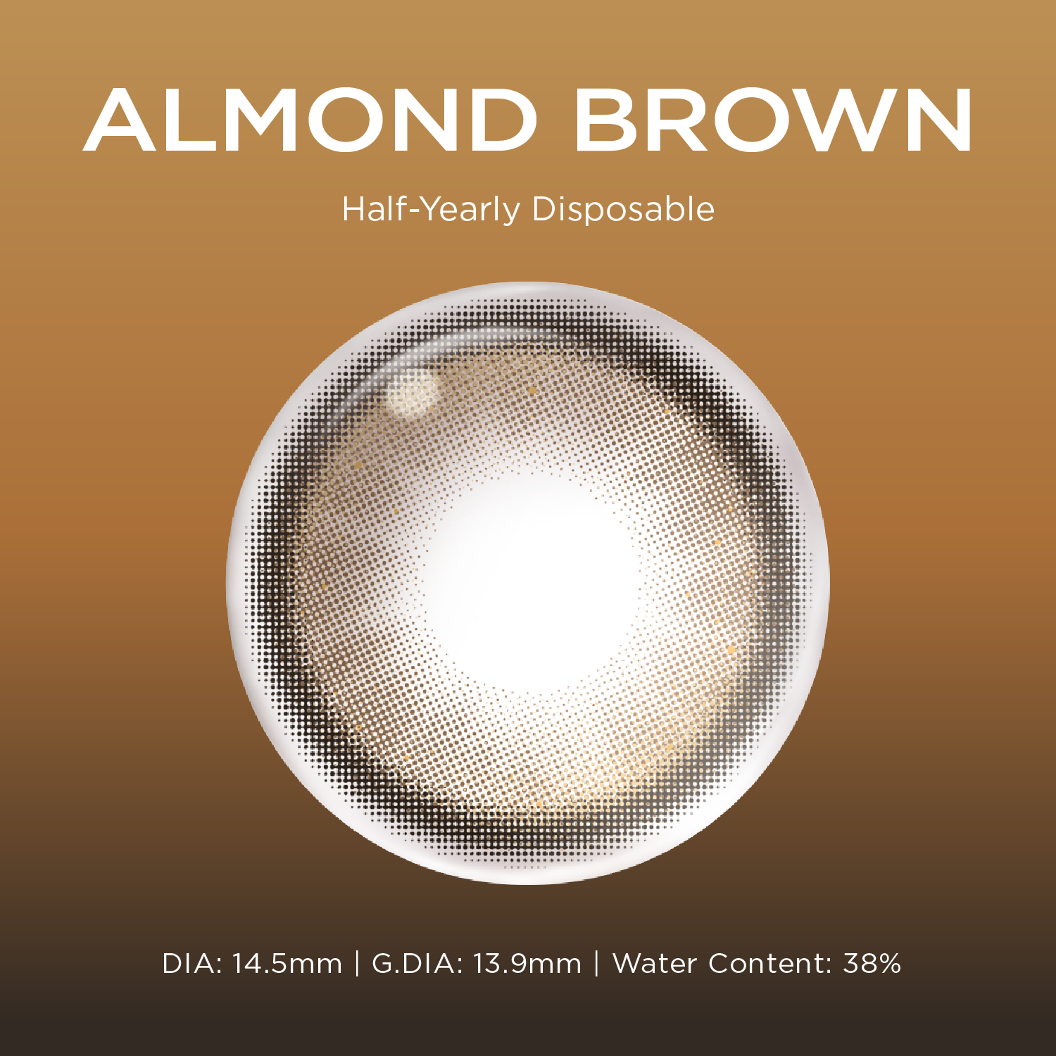 Almond Brown brown color contacts