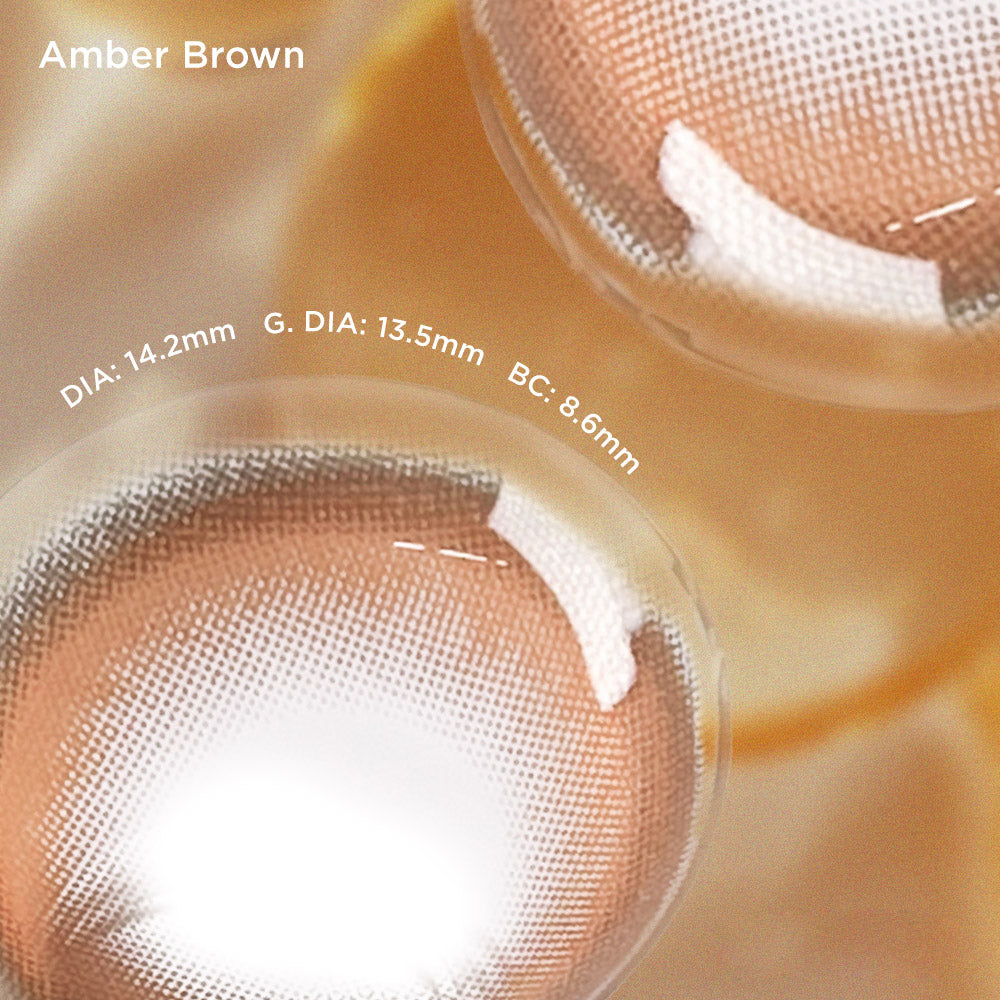 Amber Brown brown color contacts