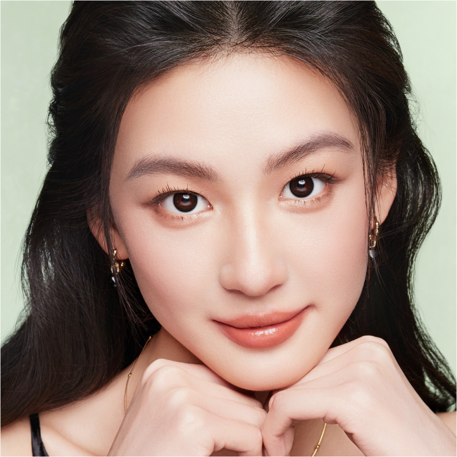 Black Peach Iced Tea black color contacts