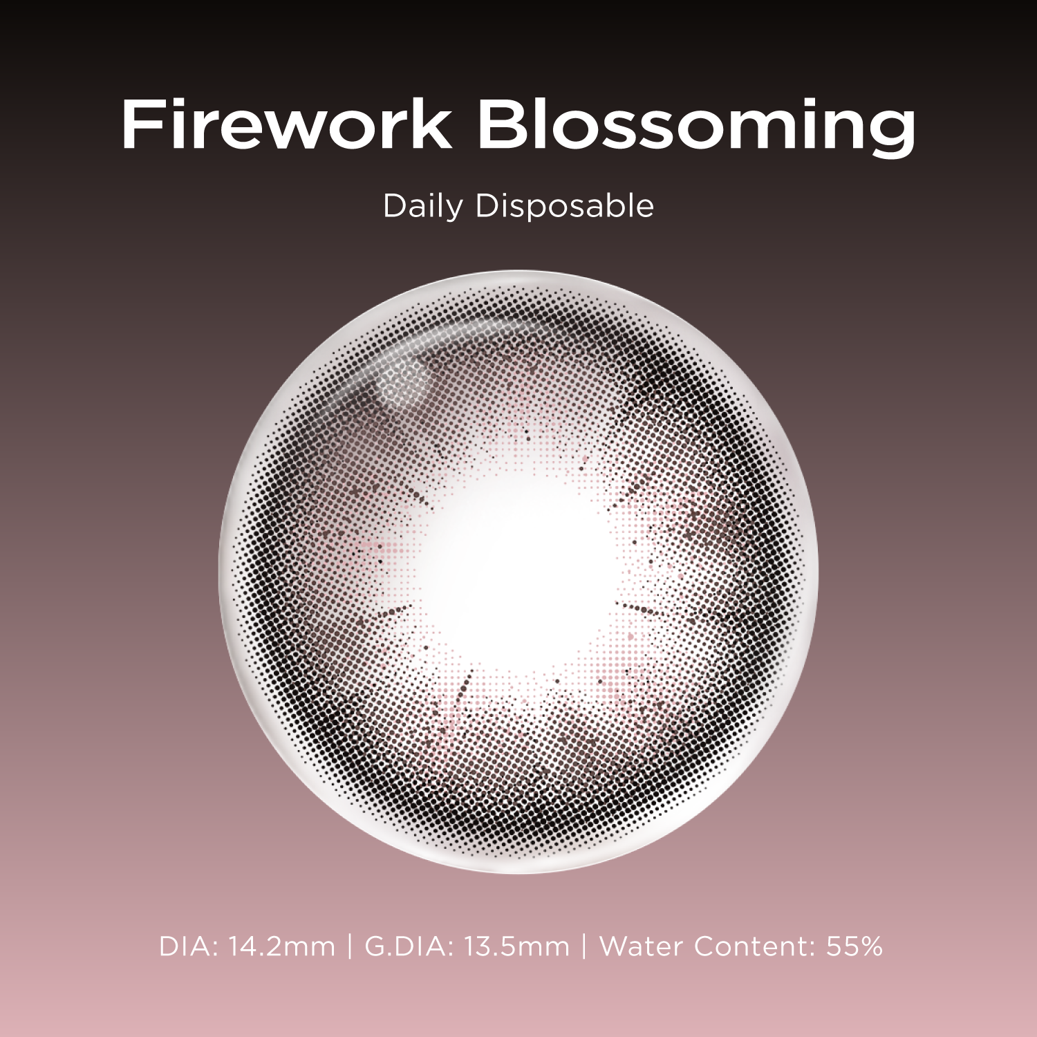 Blossoming black color contacts