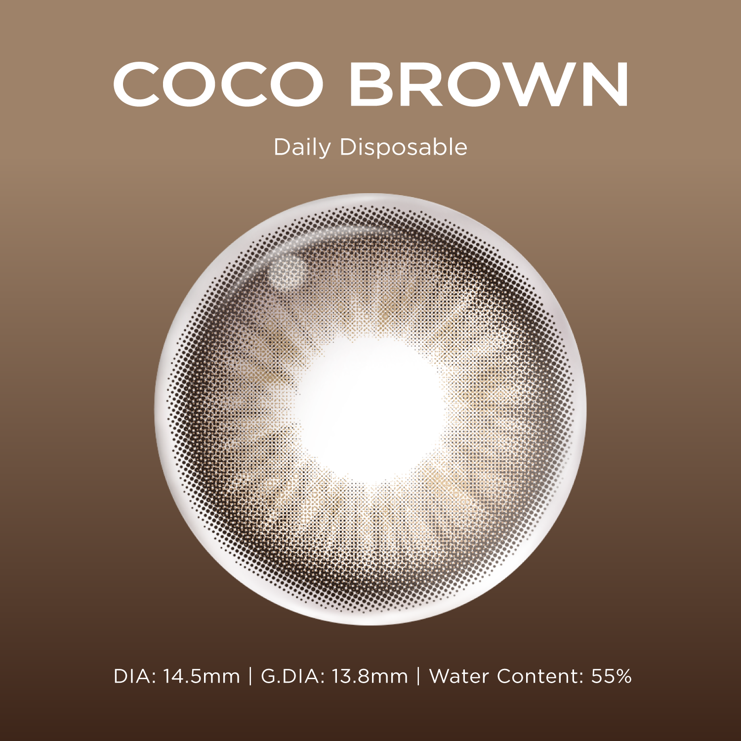 Coco Brown brown color contacts