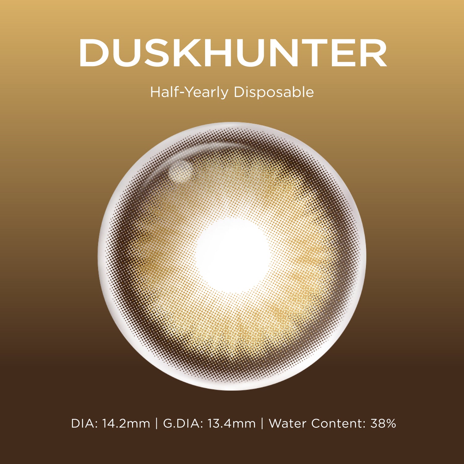Duskhunter brown color contacts