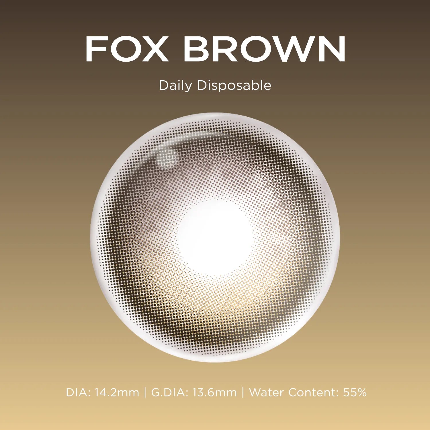 Fox Brown brown color contacts