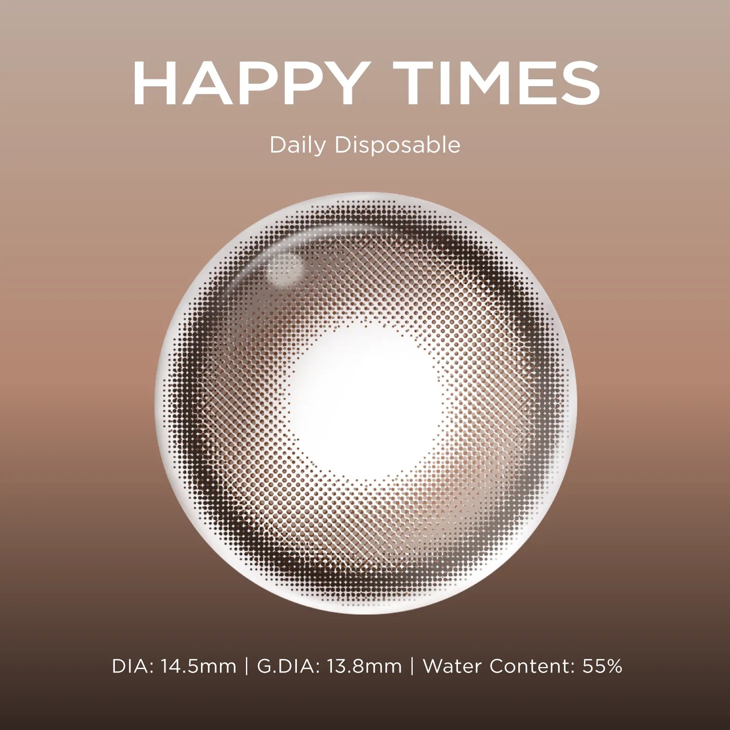 Happy Times brown color contacts