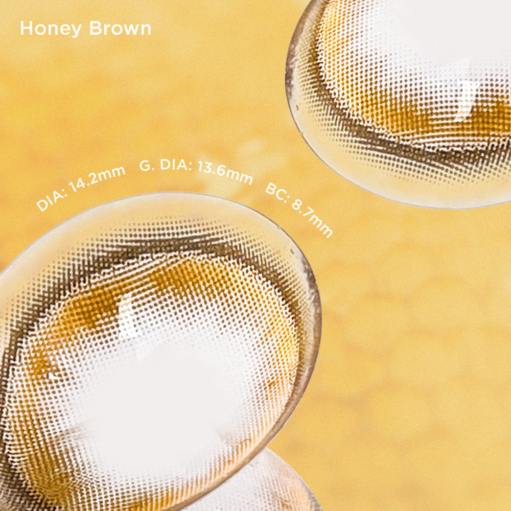 Honey Brown brown color contacts