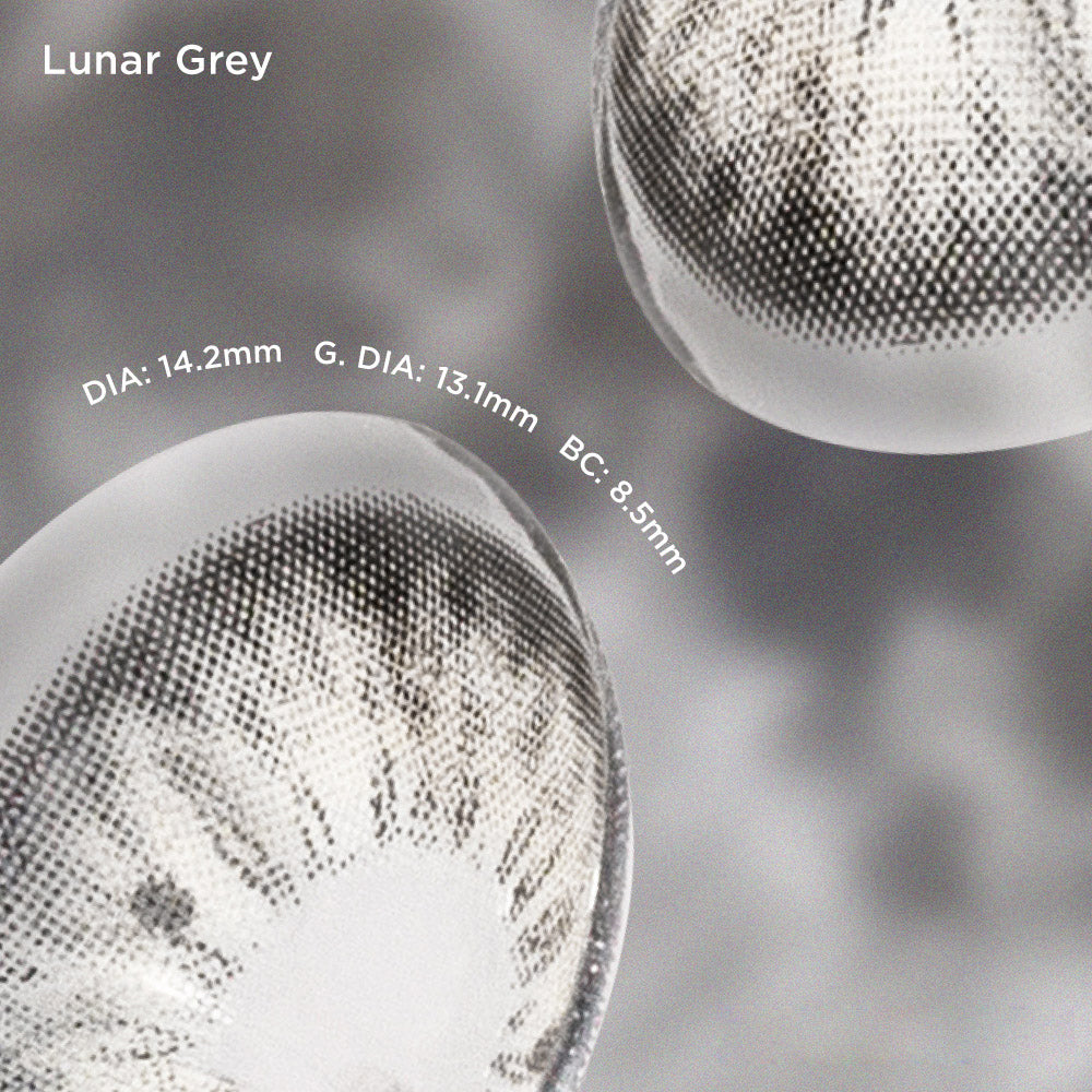 Lunar Gray grey color contacts