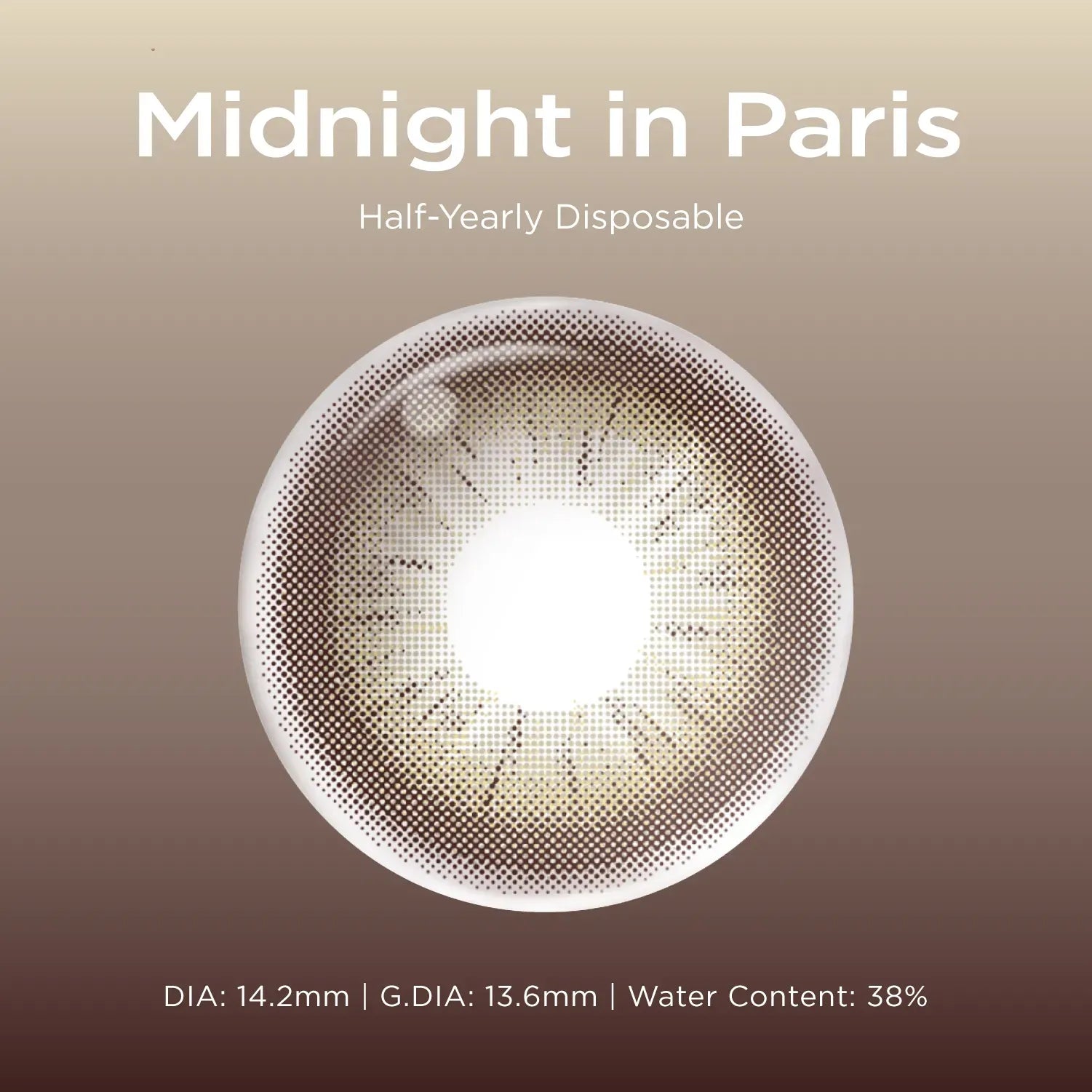 Midnight In Paris brown color contacts