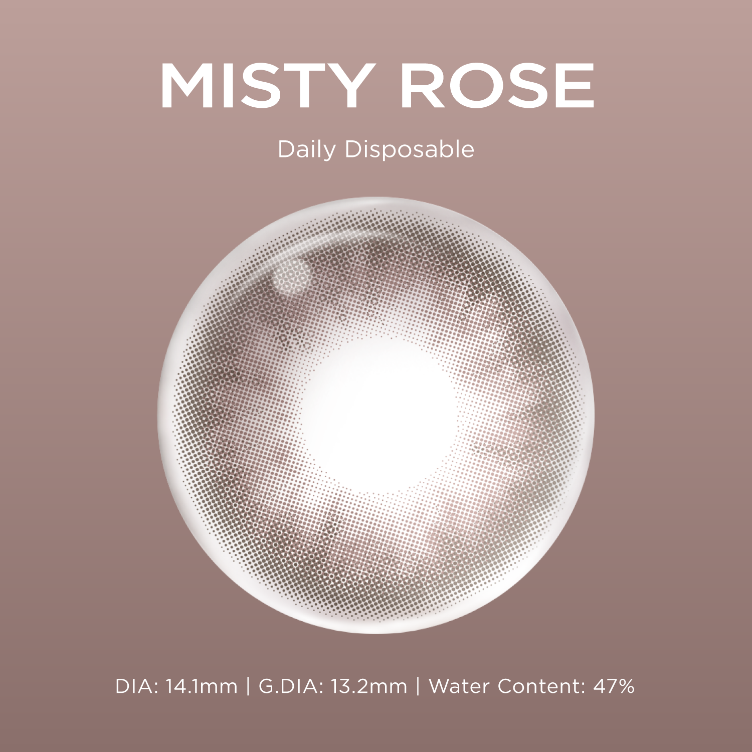 Breathe+Misty Rose silicone hydrogel color contacts