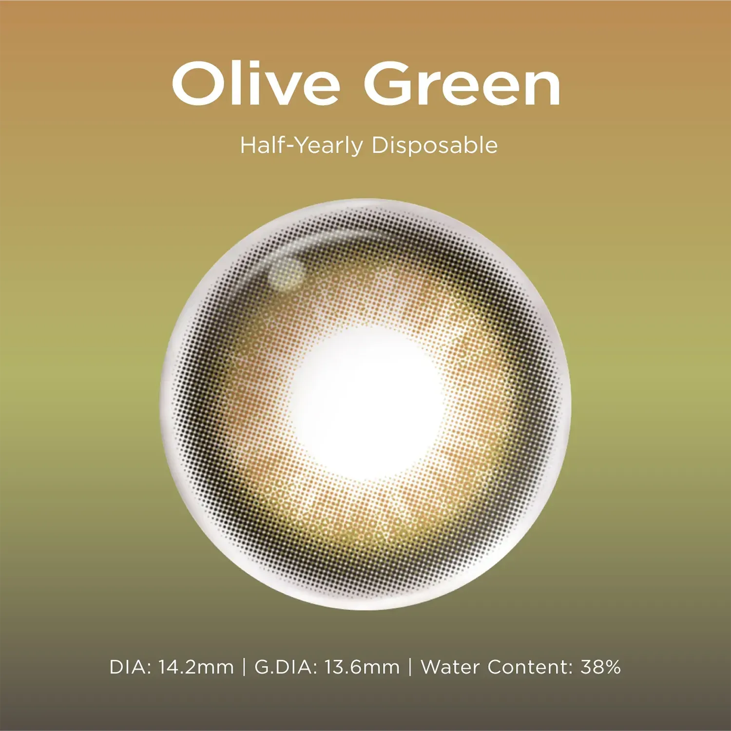 Olive Green green color contacts