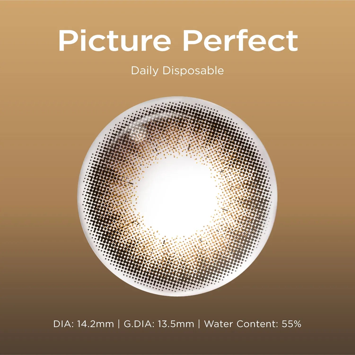 Picture Perfect brown color contacts