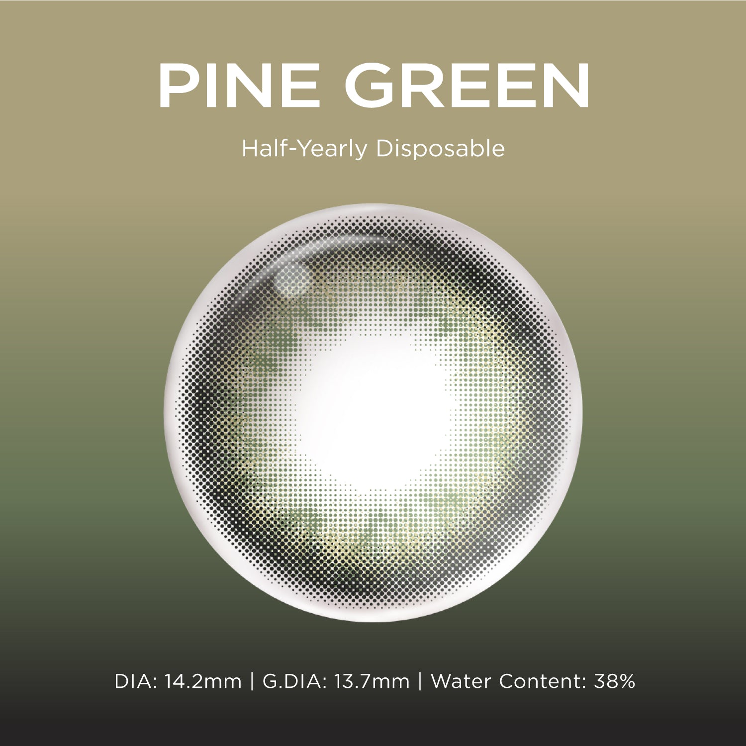 Pine Green green color contacts