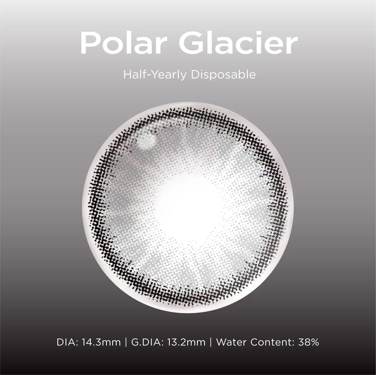 Polar Glacier grey color contacts