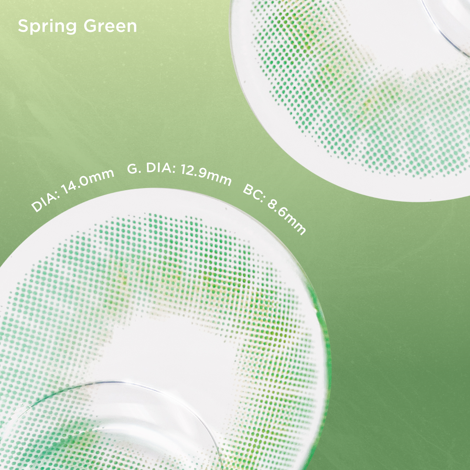 Spring Green green color contacts