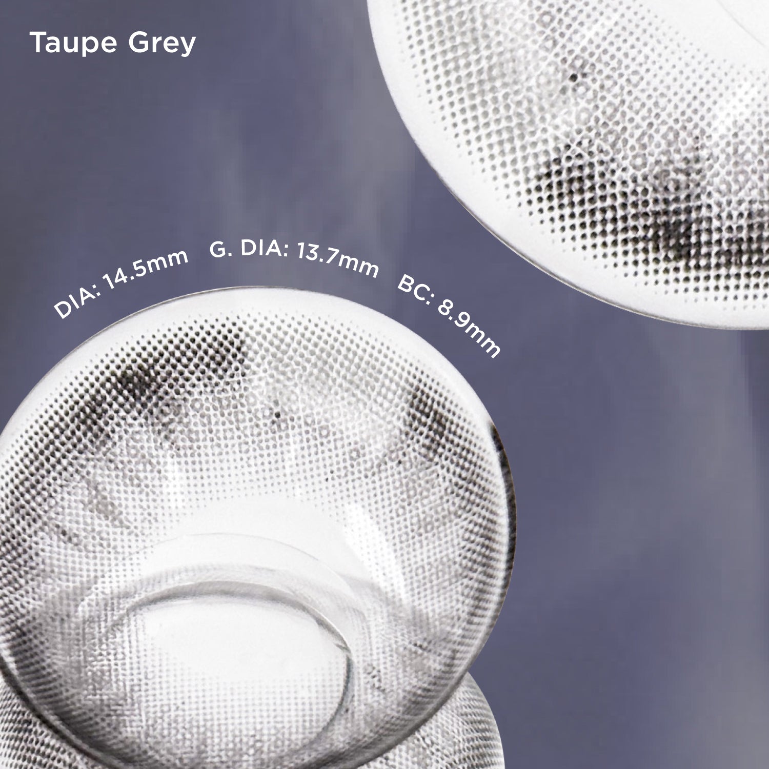 Taupe Gray grey color contacts