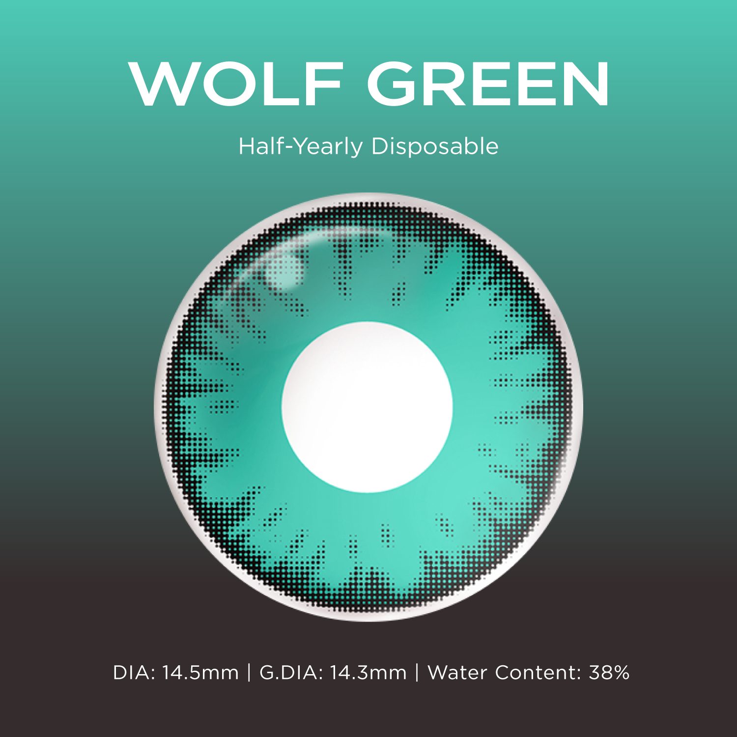 Wolf Green green color contacts
