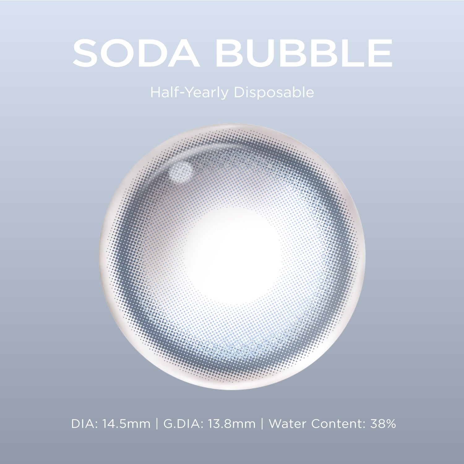 Soda Bubble blue color contacts