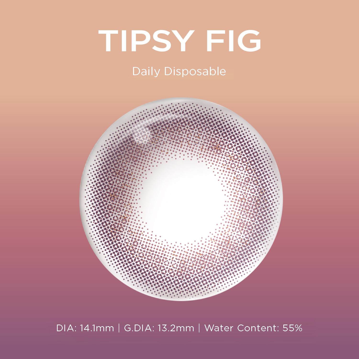 Tipsy Fig purple color contacts