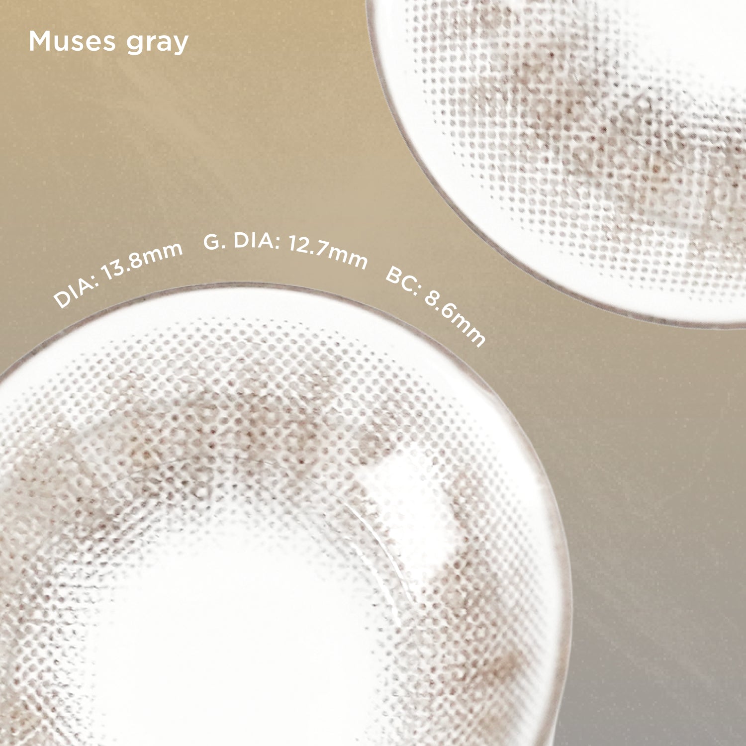 Eden Muses Gray grey color contacts