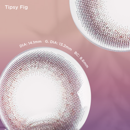 Tipsy Fig purple color contacts