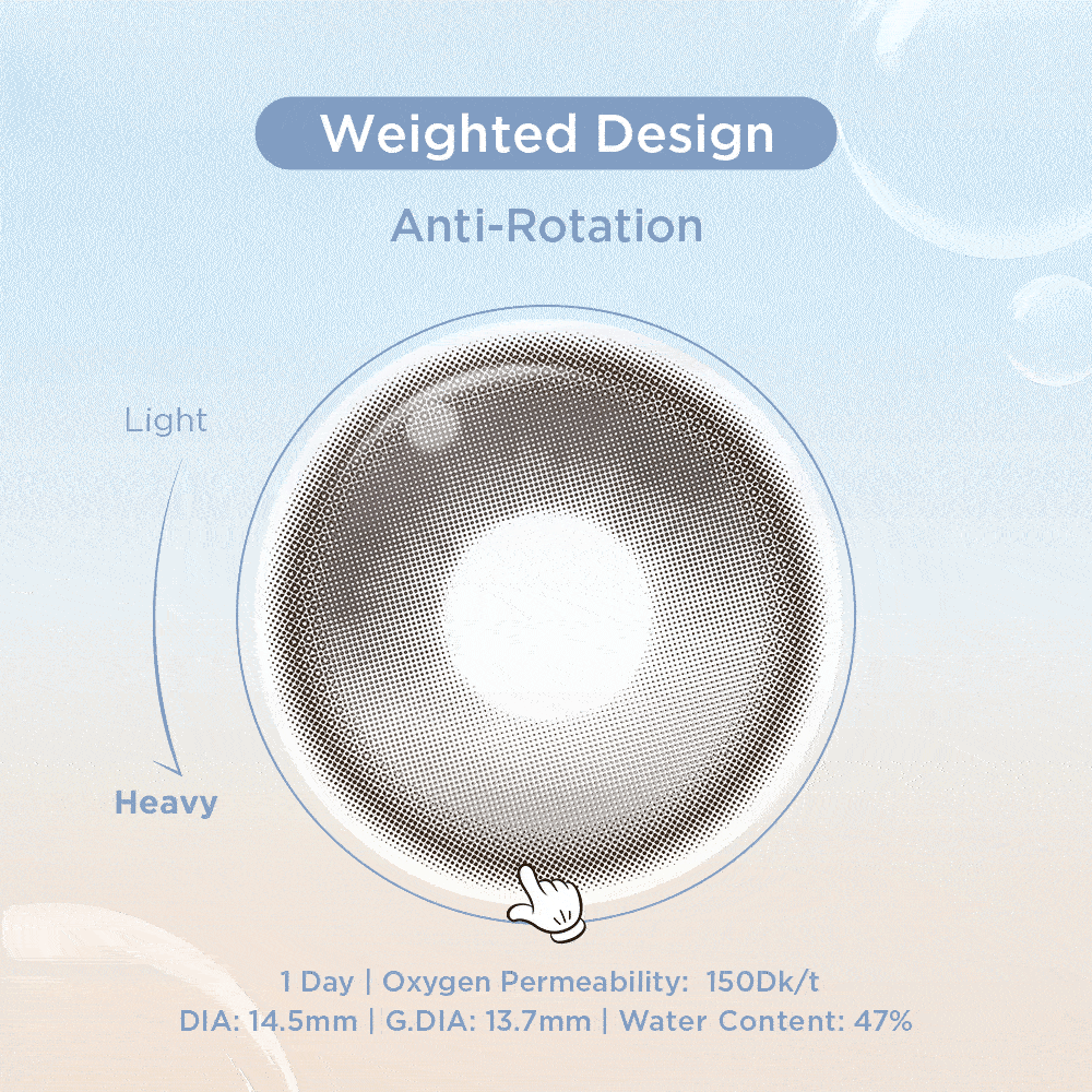 GlowyLock™ Gris Meyer Axis-Lock color contacts