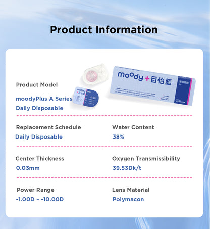 moodyPlus A 2 pcs Daily Contacts