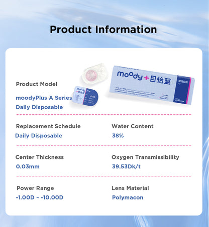 moodyPlus A 10 pcs Daily Contacts