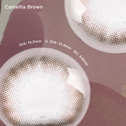 Camellia Brown brown color contacts