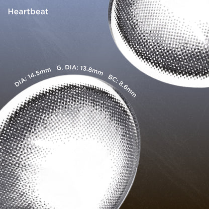 Heartbeat blue color contacts