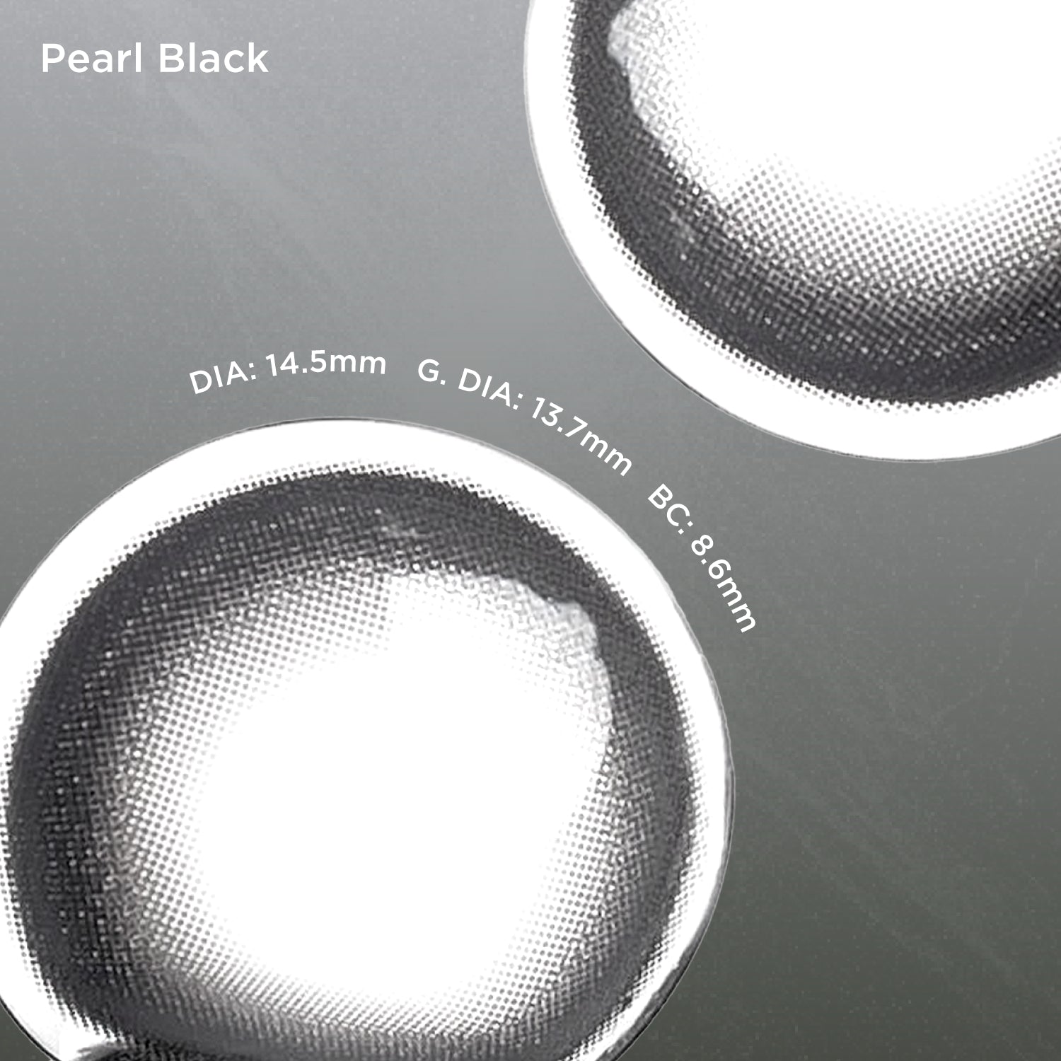 Pearl Black black color contacts