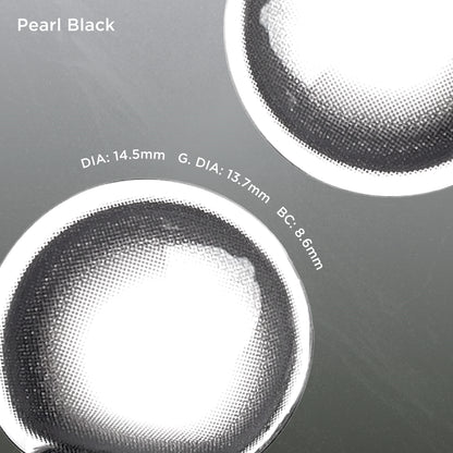 Pearl Black black color contacts