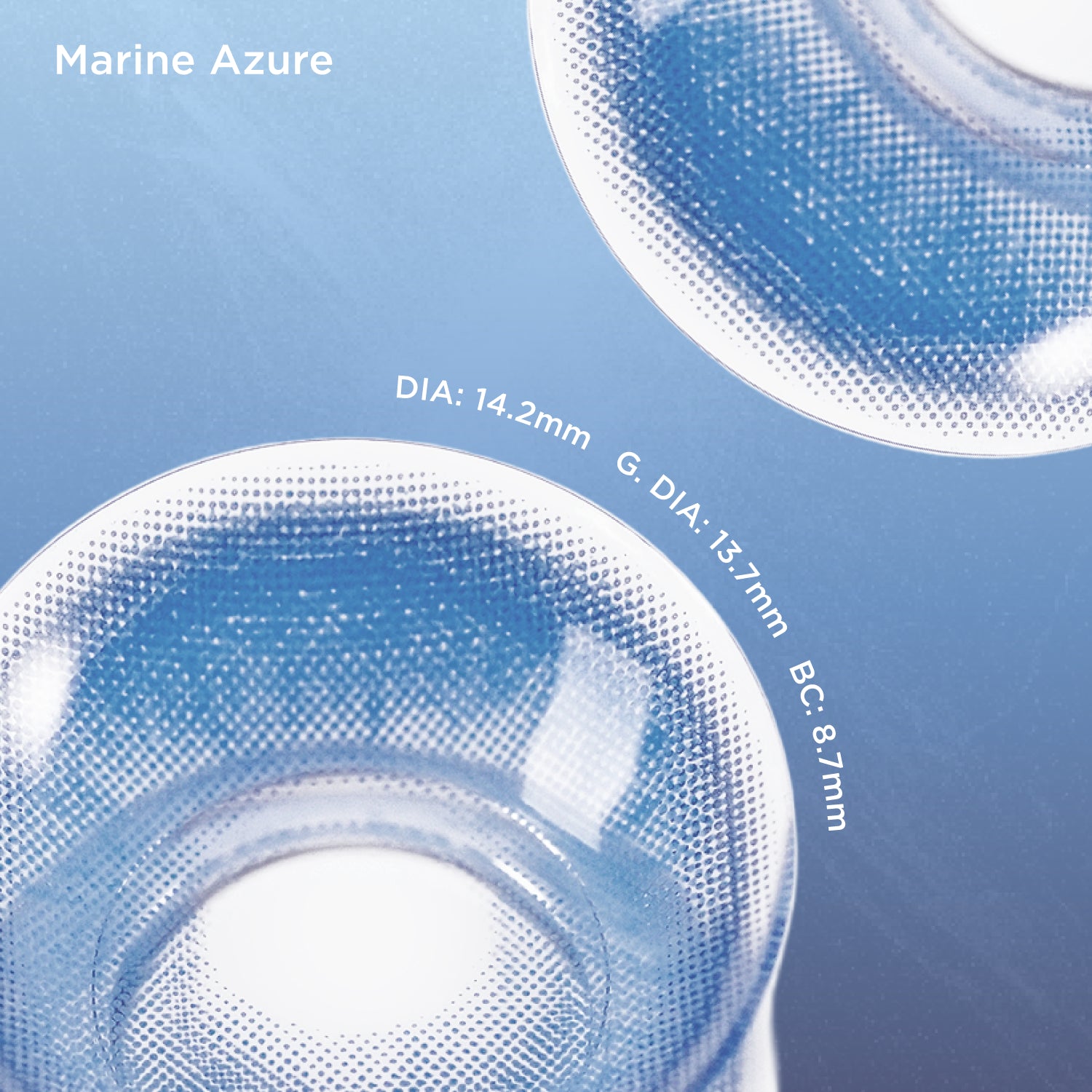 GlowyLock™ Marine Azure cosplay color contacts