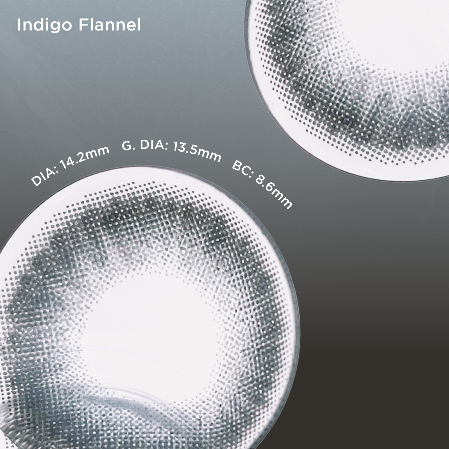 Indigo Flannel grey color contacts