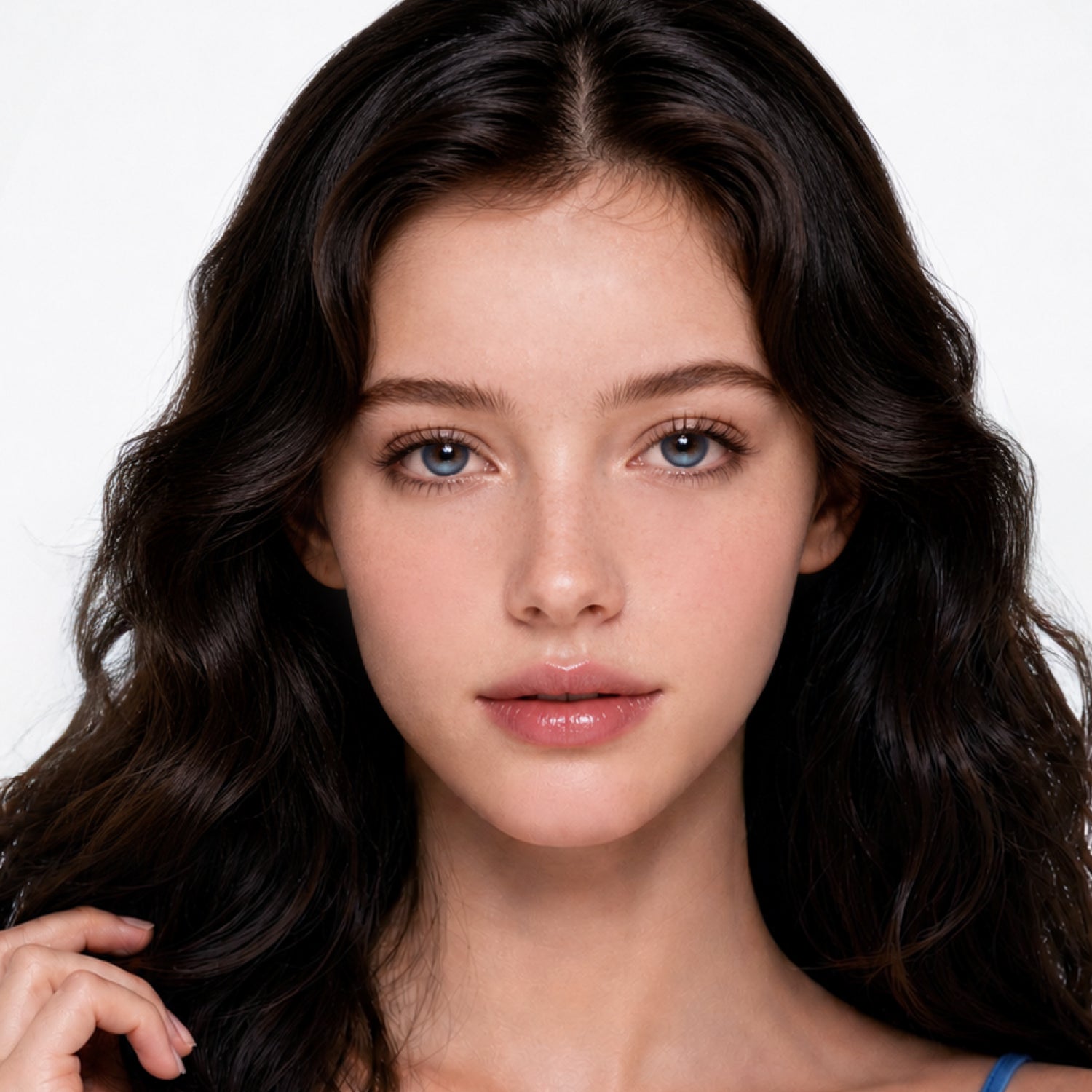 GlowyLock™ Rainy Blue Axis-Lock color contacts