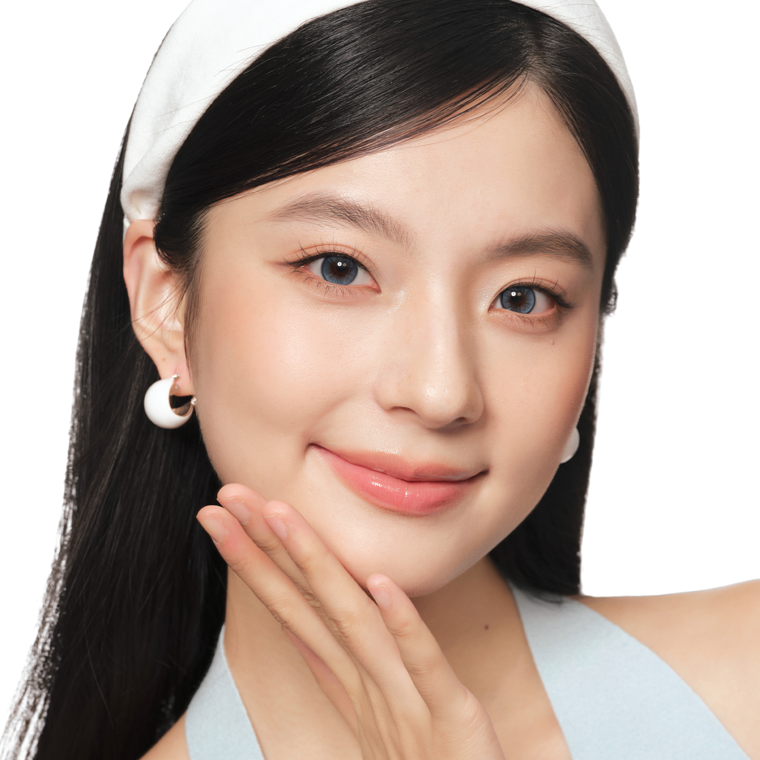 Blue Frost Oolong black color contacts