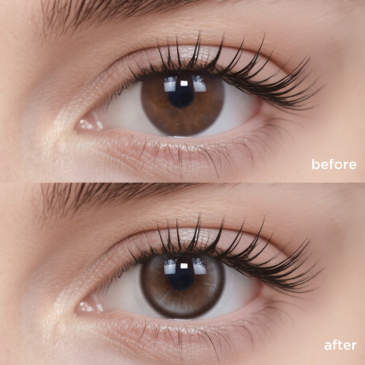 Breathe+ Denim Brown silicone hydrogel color contacts