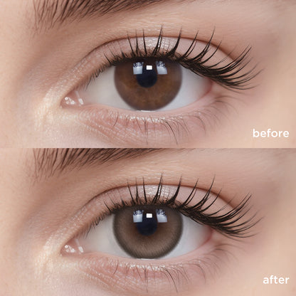 Breathe+ Walnut Brown silicone hydrogel color contacts