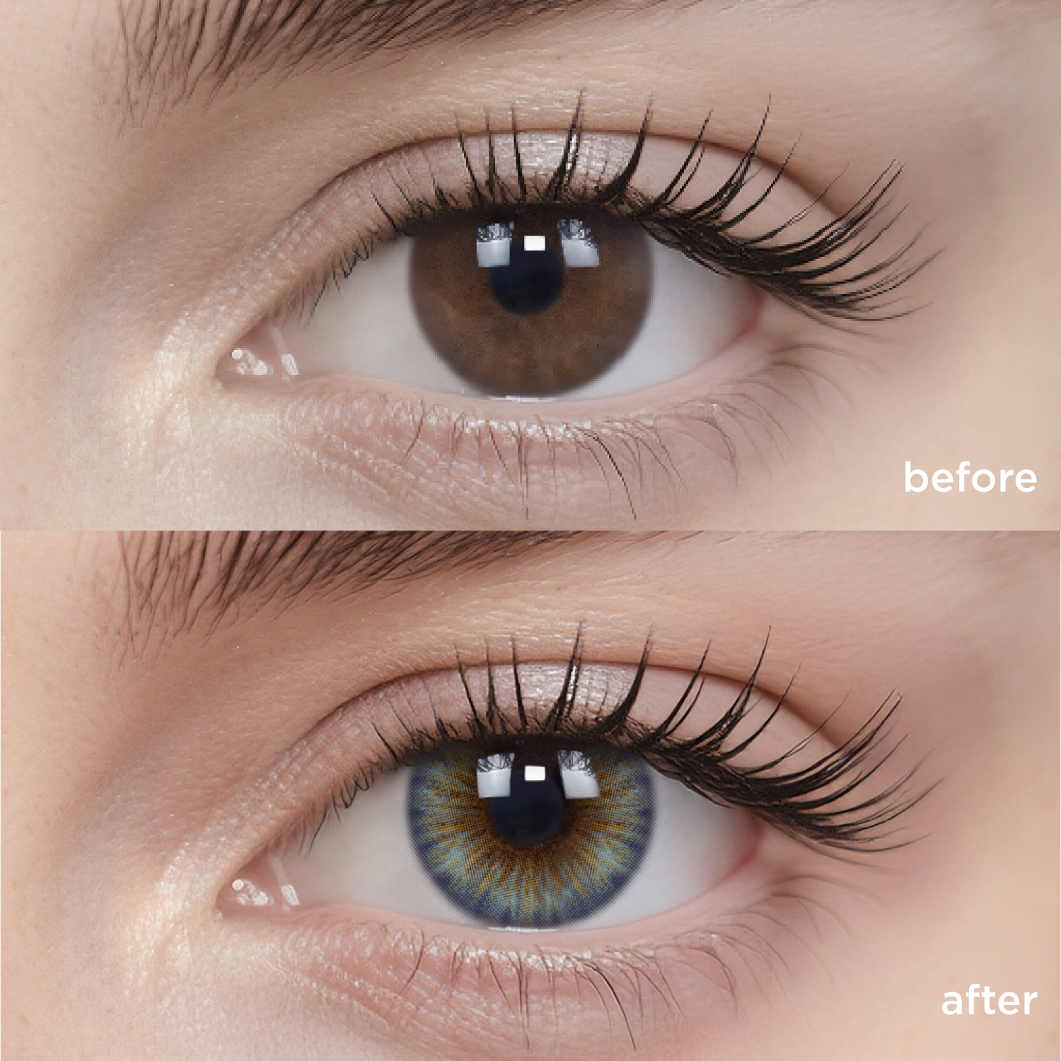 Tropical Blue blue color contacts