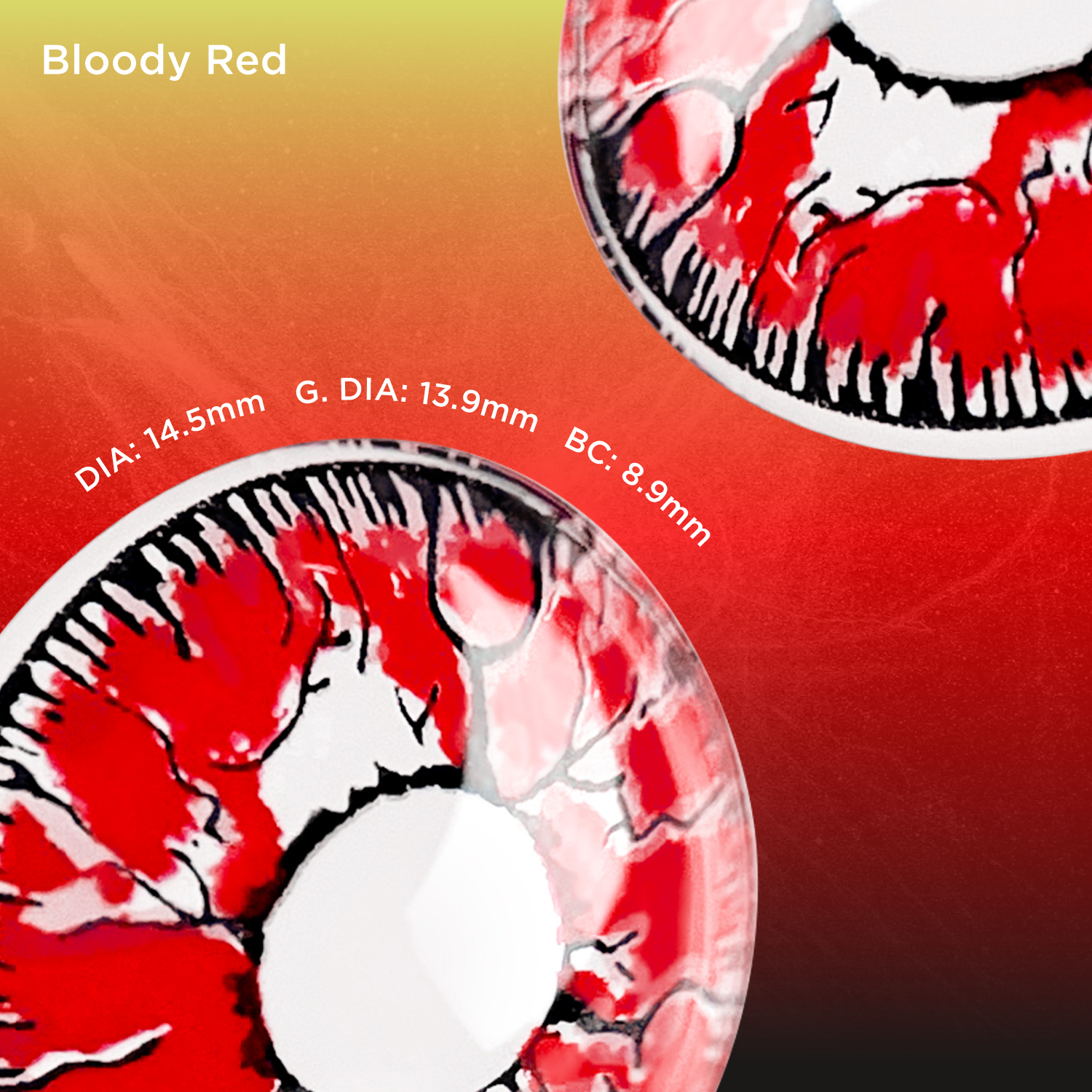 Bloody Red red color contacts