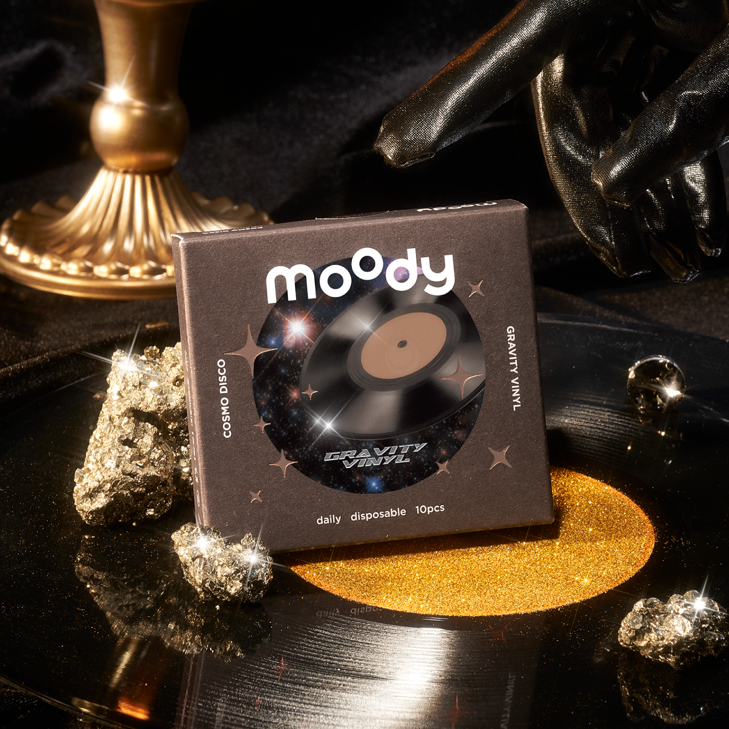 Gravity Vinyl black color contacts