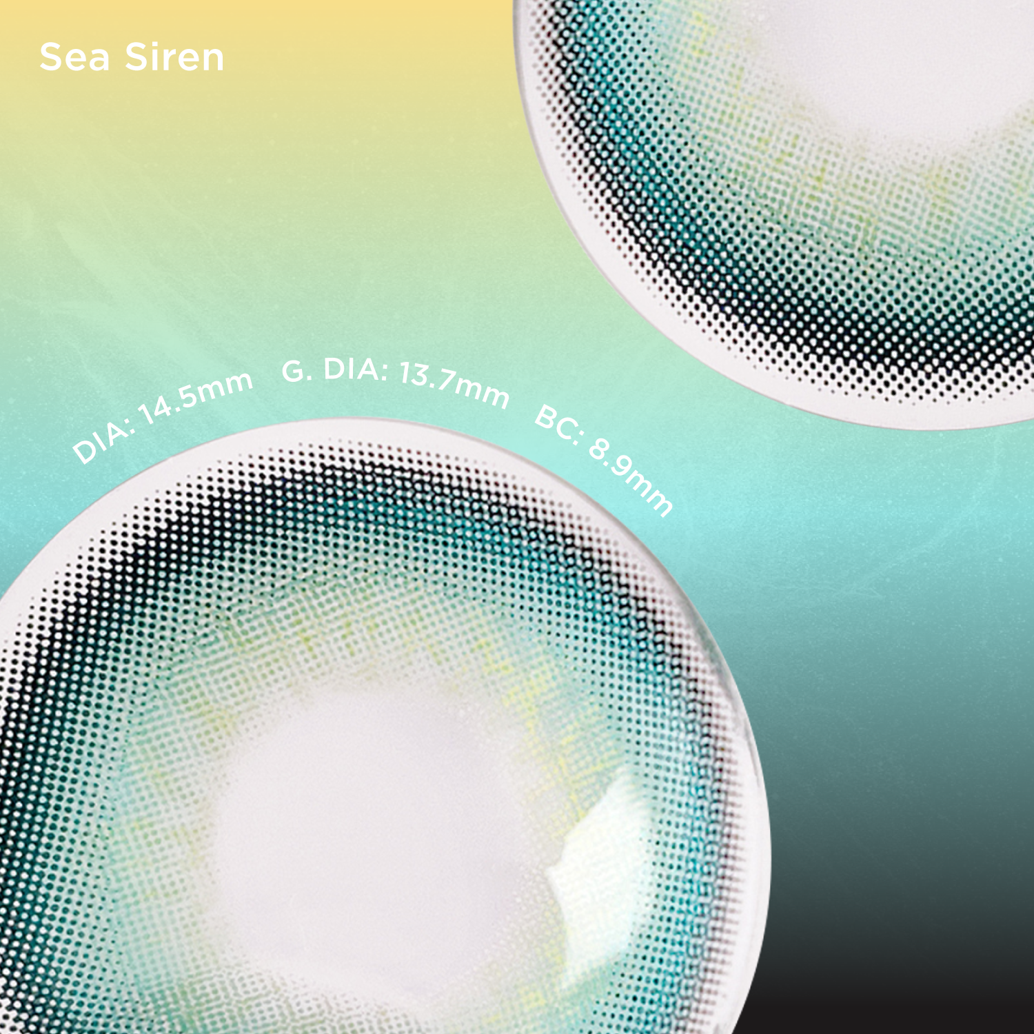 Sea Siren blue color contacts