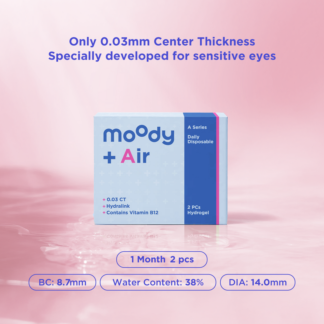 moodyPlus A 2 pcs Daily Contacts