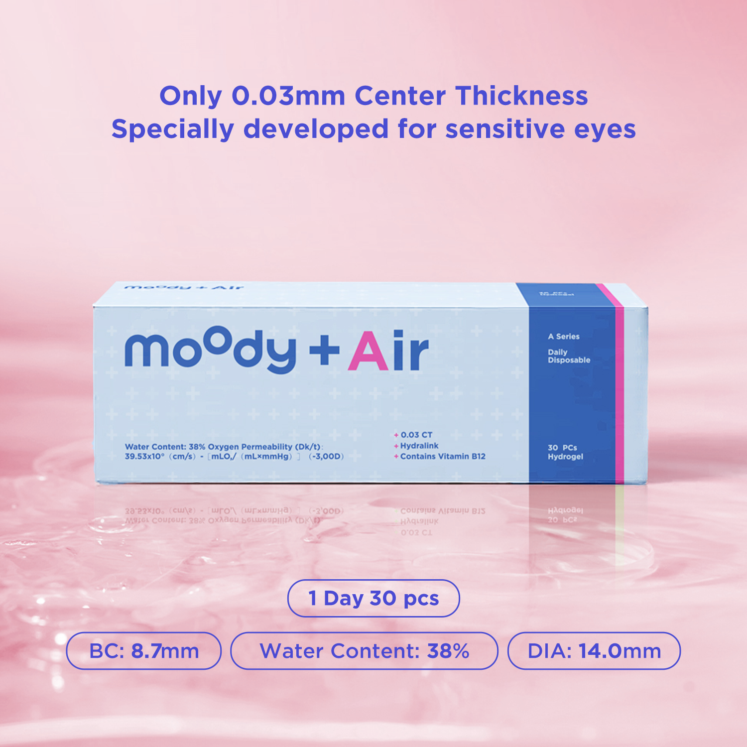 moodyPlus A 30 pcs Daily Contacts