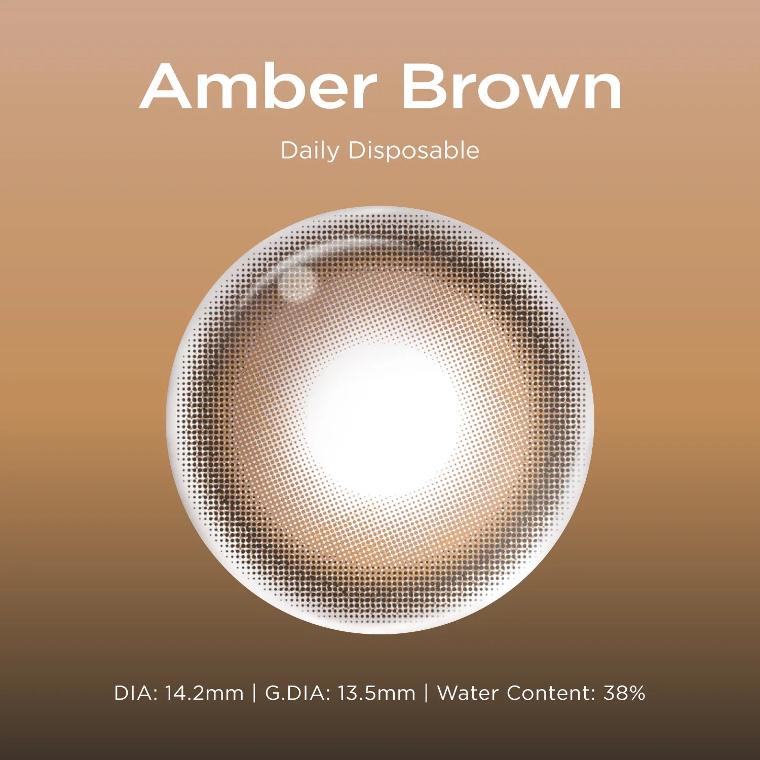 Amber Brown brown color contacts