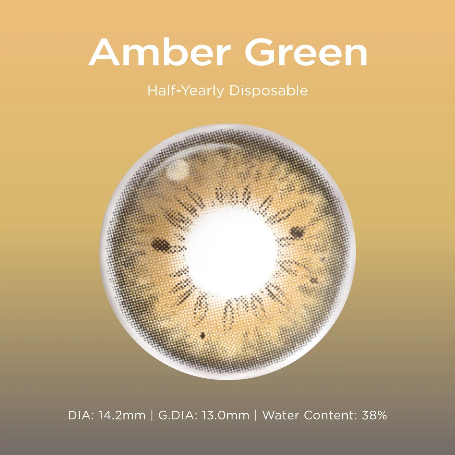 Amber Green green color contacts