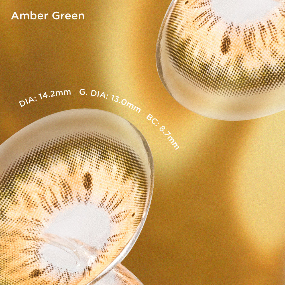 Amber Green green color contacts
