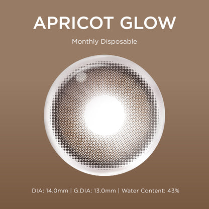 Apricot Glow brown color contacts