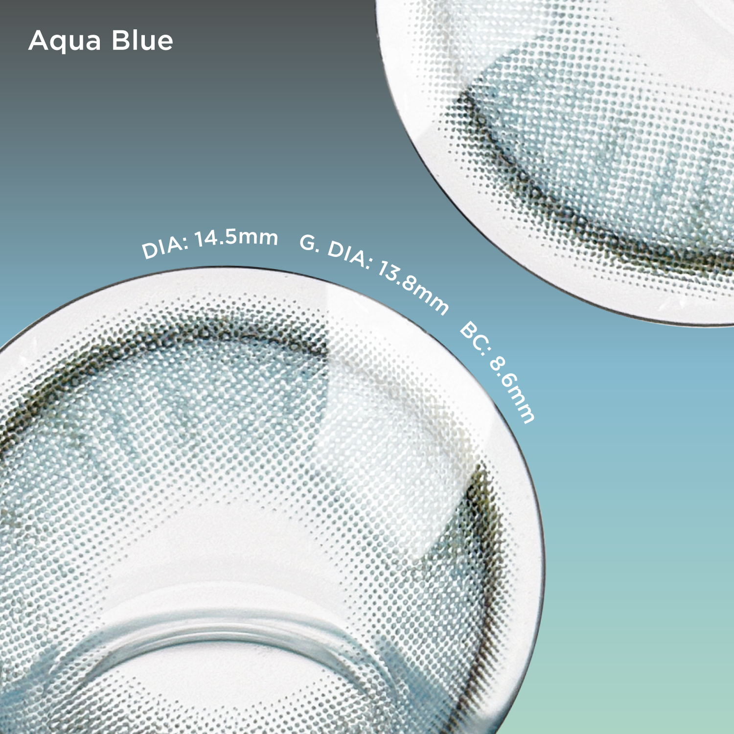 Aqua Blue blue color contacts