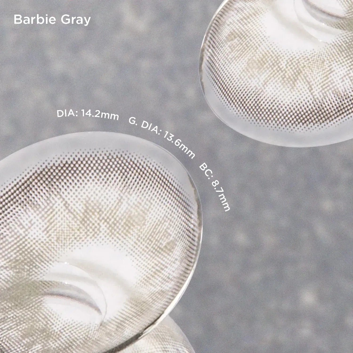 Barbie Gray grey color contacts